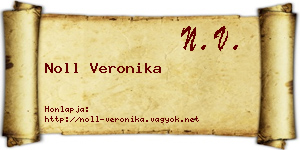 Noll Veronika névjegykártya